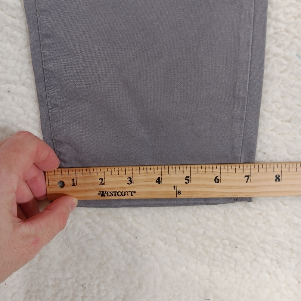 Devil Dog Pants Mens 34x32 Gray Dungarees Slim Chino Straight Leg Dog Tag Nwt - Picture 10 of 11